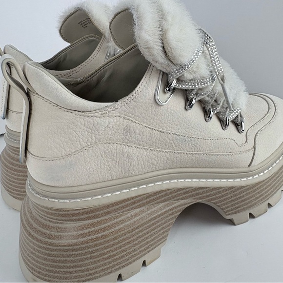 Michael Kors Shiloh Faux Fur Nubuck Platform Boots Size 8.5M (With Box) - Picture 14 of 16